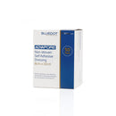 Box of non-woven self-adhesive dressings.