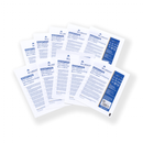 Individually wrapped, non-woven, self-adhesive dressings.