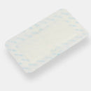 Adhesive bandage with absorbent pad.