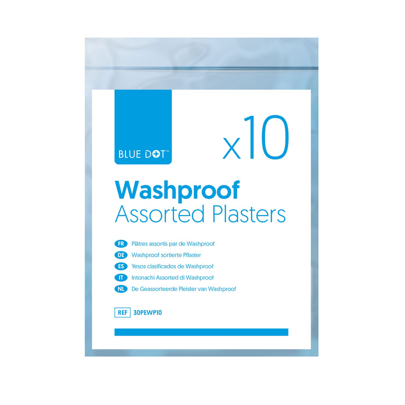 Washproof Plasters Assorted Bag of 10