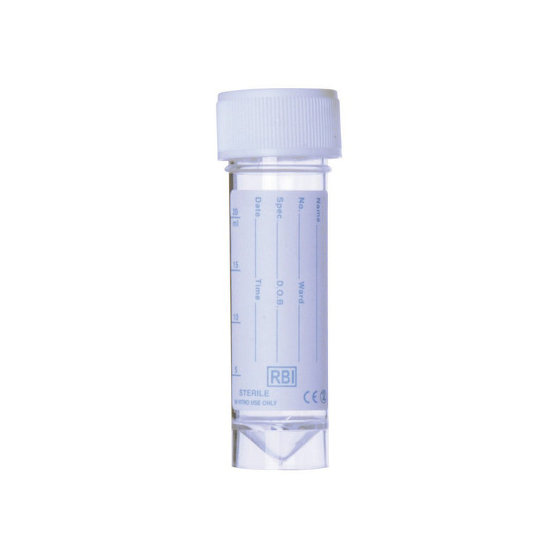 Sterilin Specimen Container With Plain Label 30ml (Pack 50)