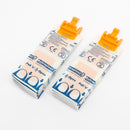 Individually wrapped adhesive bandages with orange applicators.