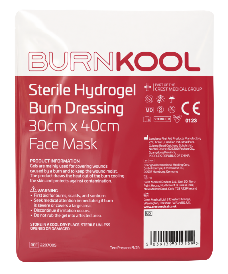BurnKool sterile hydrogel burn dressing.