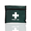 Green first aid kit.