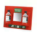 Blue Dot Eye Wash Station Empty Orange With Mirror