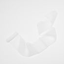 White fabric scrunchie.