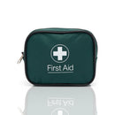 Green first aid kit.