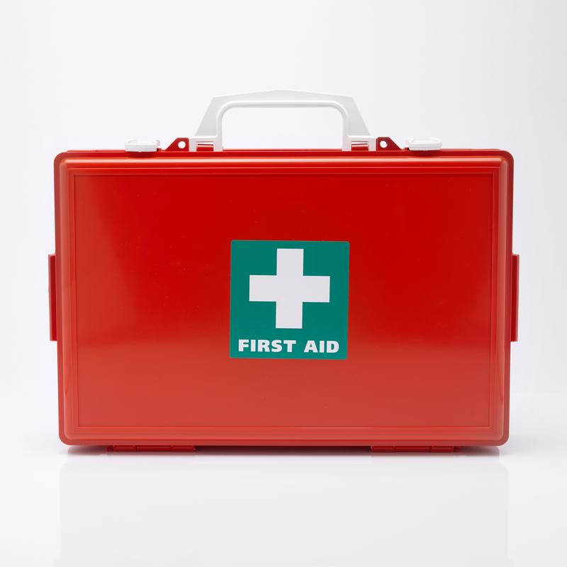 Flexi Maxi Orange First-Aid Box & Bracket 400mm x 260mm x 100mm