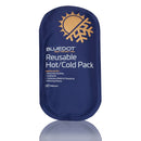 Blue reusable hot/cold pack.