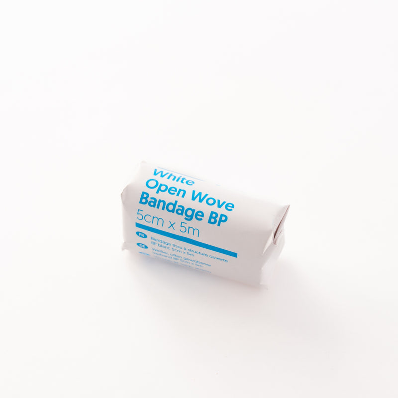 The cotton white open wove bandage is ideal for securing wound dressings in place. The bandage does not contain elastic and will not constrict wounds. Ideally suited to securing sterile wound pads and other bandaging applications. Non-elastic, does not constrict wounds Width 10cm Length 5m
