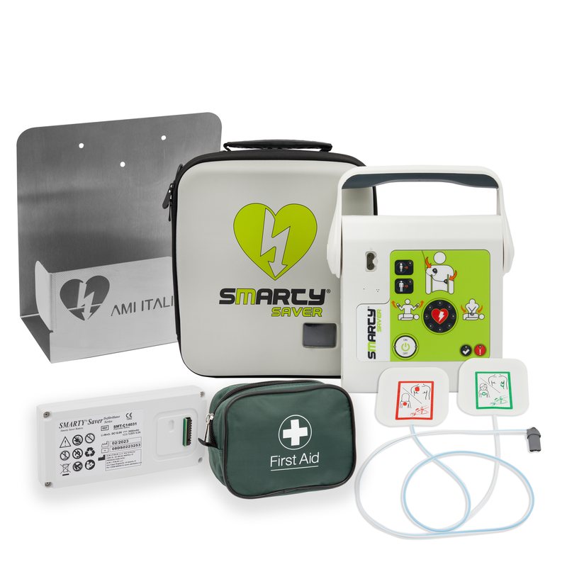 Smart Package 5: F2F Semi-Automatic Defibrillator with Wall Bracket Value Package