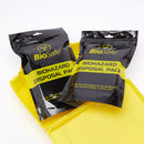 Biohazard disposal packs.
