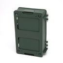 Olive green rectangular box.