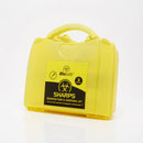 Yellow sharps disposal kit.