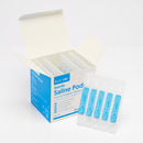 Blue Dot sterile saline pods.