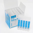 Blue Dot sterile saline pods.