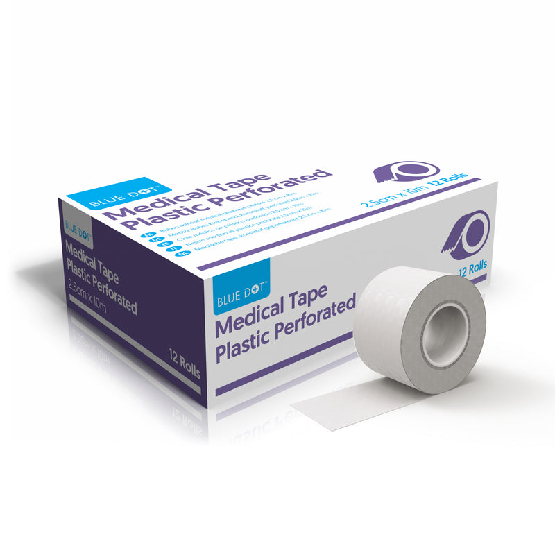 Blue Dot 2.5cm x 10m Plastic Perforated Tape
