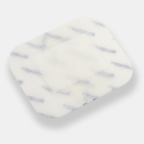 Adhesive bandage with patterned backing.