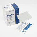 Box of non-woven self-adhesive dressings with individual sterile packaging.