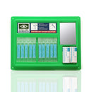 Green eye care pod station.