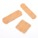 Three adhesive bandages.