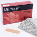 Box of sterile fabric plasters.