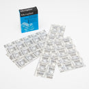 Box and multiple packets of sterile adhesive bandages.