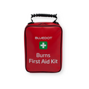Red burns first aid kit.