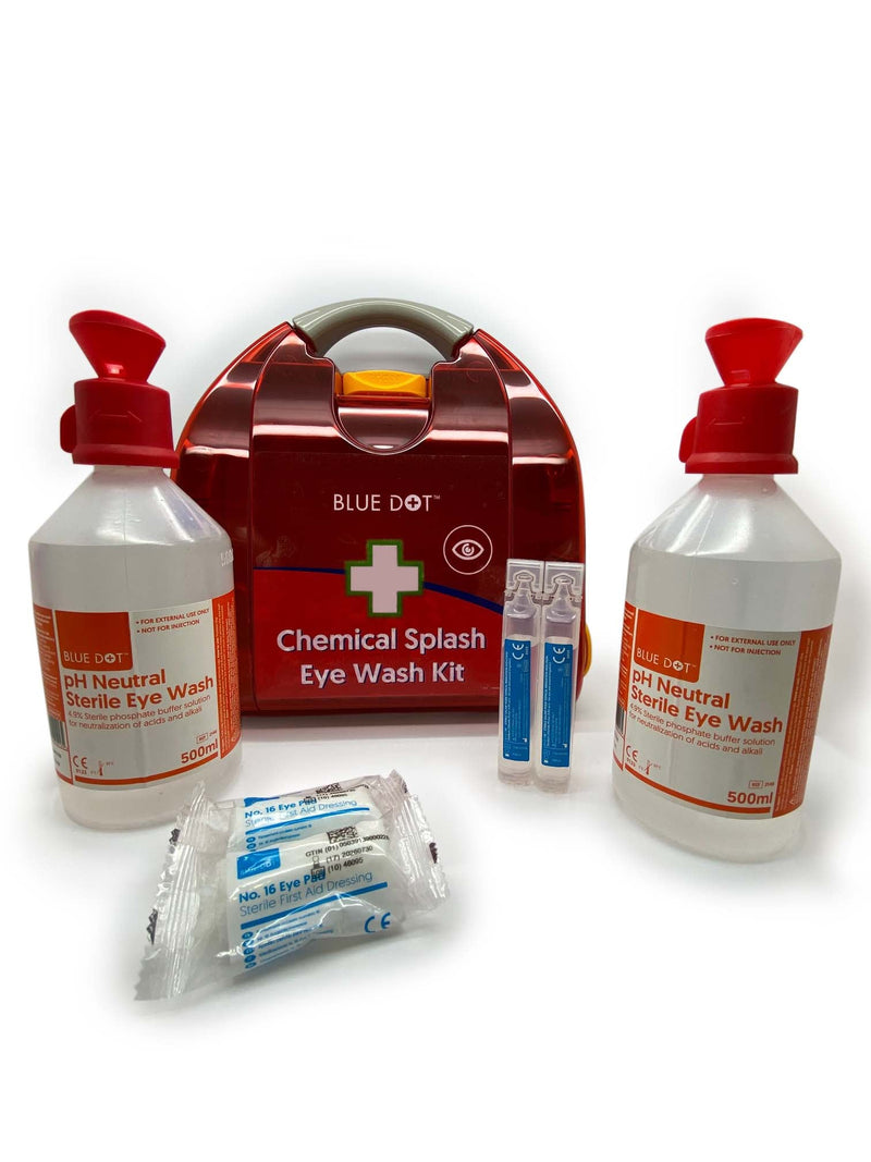 Blue Dot Chemical Eye Wash Kit Case of 6