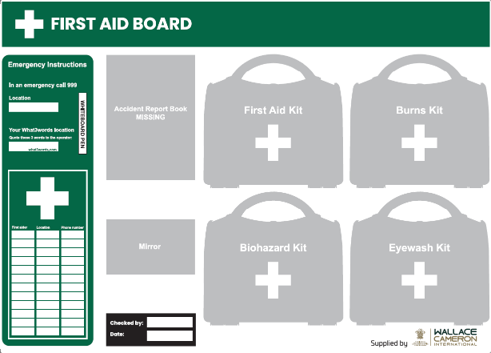 First Aid Board Medium