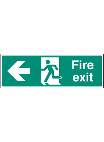 Fire Exit - Left - Safety Sign