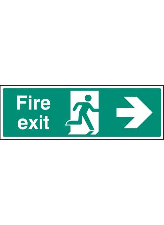 Fire Exit - Right - Safety Sign