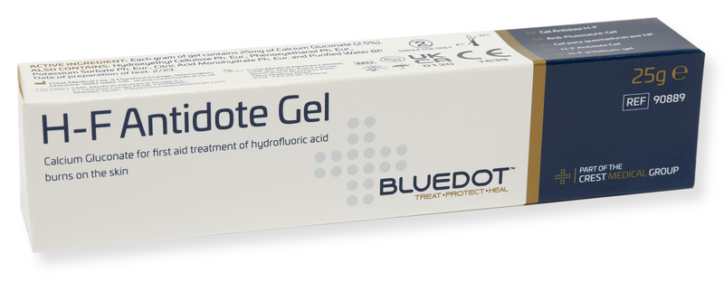 Bluedot HF Antidote Gel (Hydrofluoric Acid / Calcium Gluconate) 25g