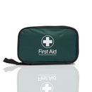 Green first aid kit.