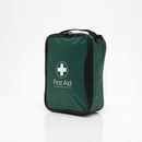 Green first aid kit.