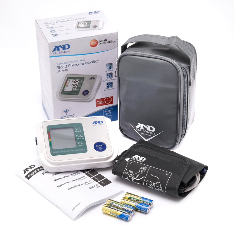 A & D Upper Arm Digital Blood Pressure Monitor With Slimfit™ Cuff 22cm - 32cm
