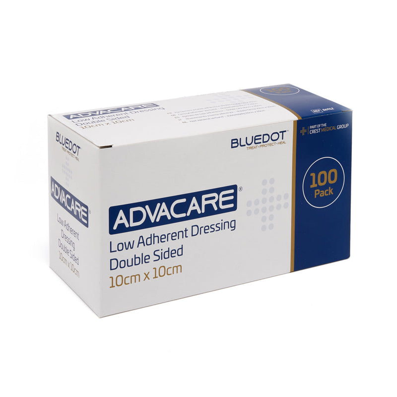 Advacare Low-Adherent Dressing (Box 100) - 10cm x 10cm