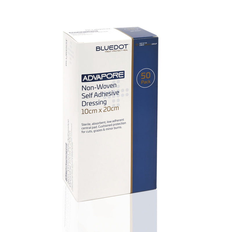 Advapore Non-Woven Fabric Adhesive Wound Dressing (Box 50) - 10cm x 20cm