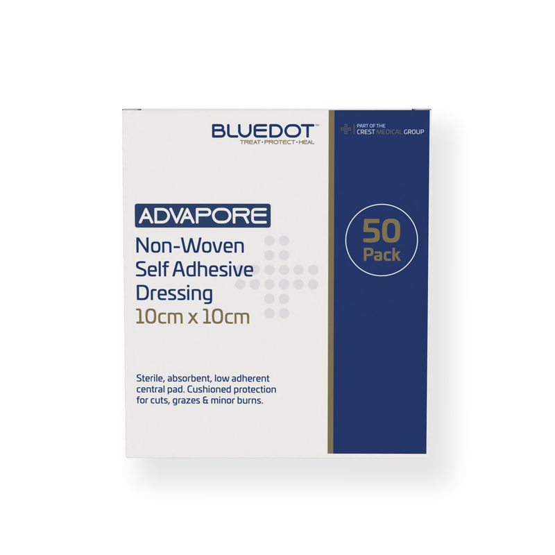 Advapore Non-Woven Fabric Adhesive Wound Dressing (Box 50) - 10cm x 10cm