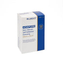 Box of non-woven self-adhesive dressings.