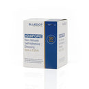 Box of non-woven self-adhesive dressings.