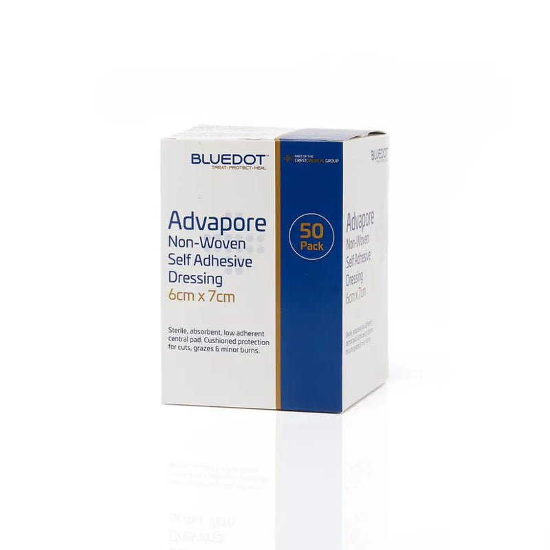 Advapore Non-Woven Fabric Adhesive Wound Dressing (Box 50) - 6cm x 7cm