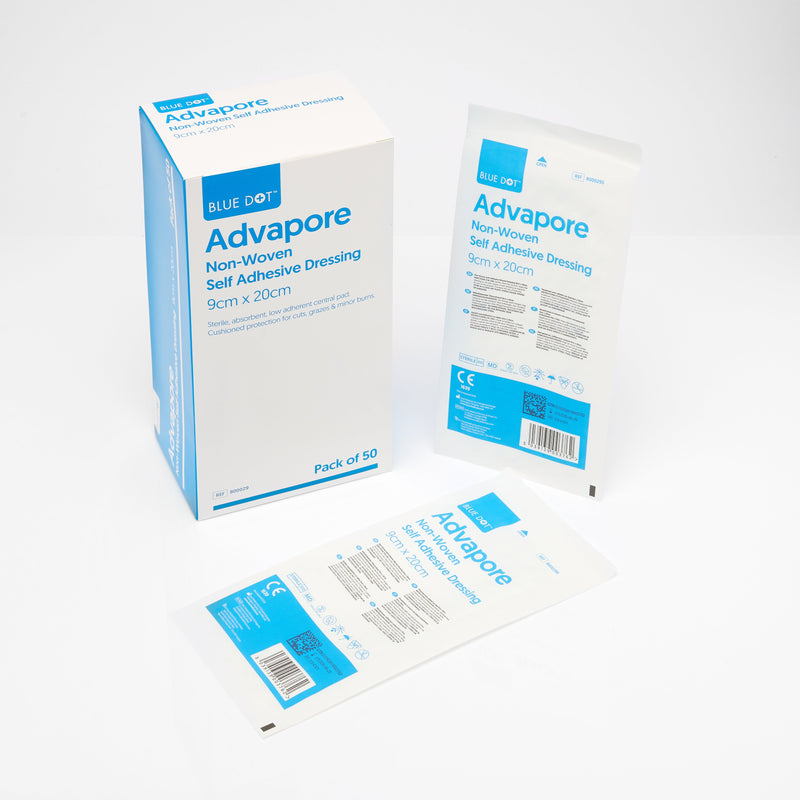 Advapore Non-Woven Fabric Adhesive Wound Dressing (Box 50)
