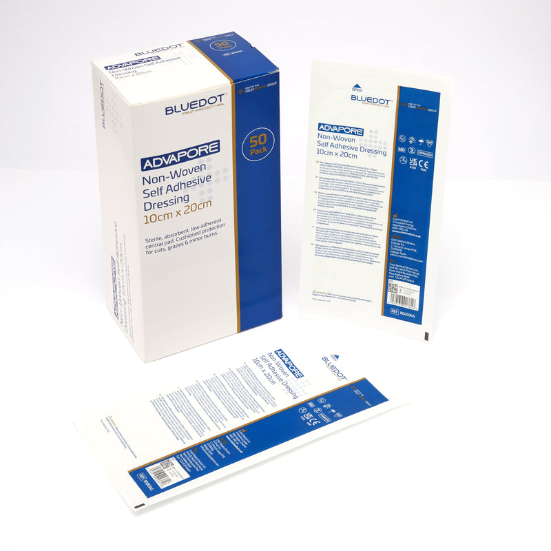 Advapore Non-Woven Fabric Adhesive Wound Dressing (Box 50)