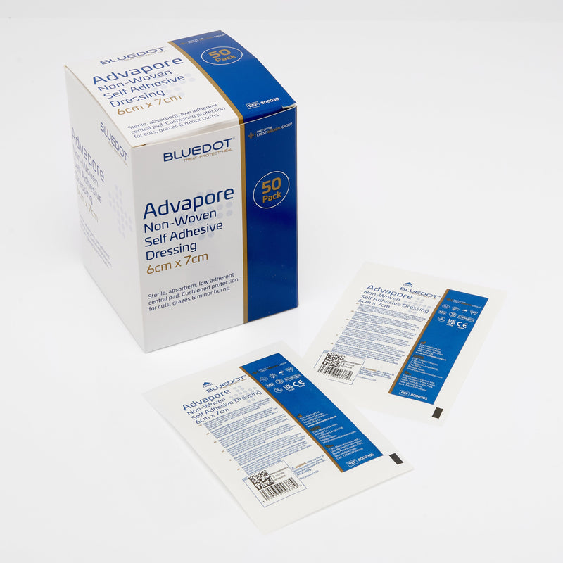 Advapore Non-Woven Fabric Adhesive Wound Dressing (Box 50)