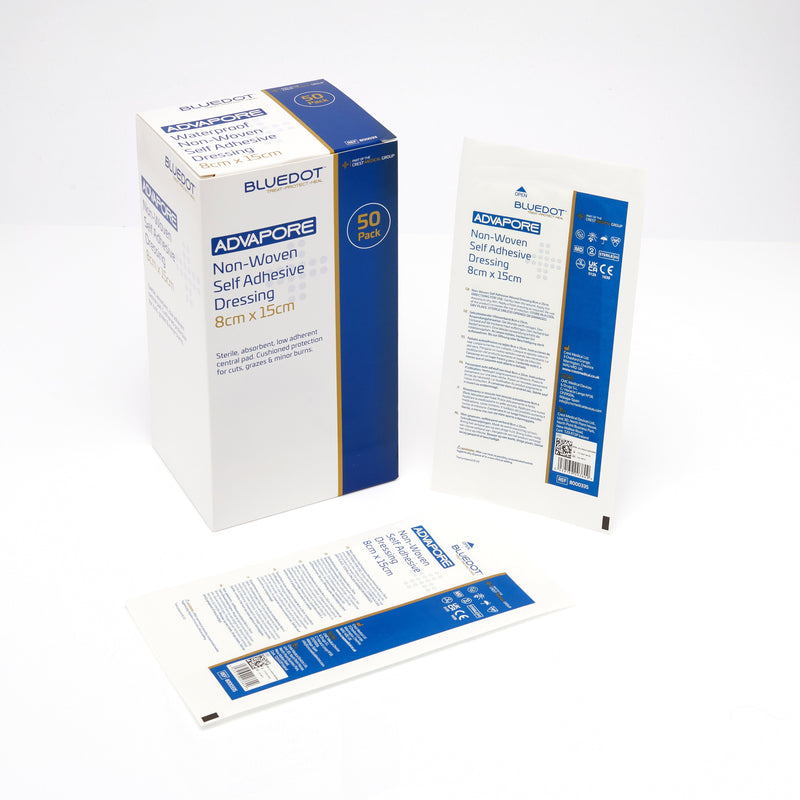 Advapore Non-Woven Fabric Adhesive Wound Dressing (Box 50)
