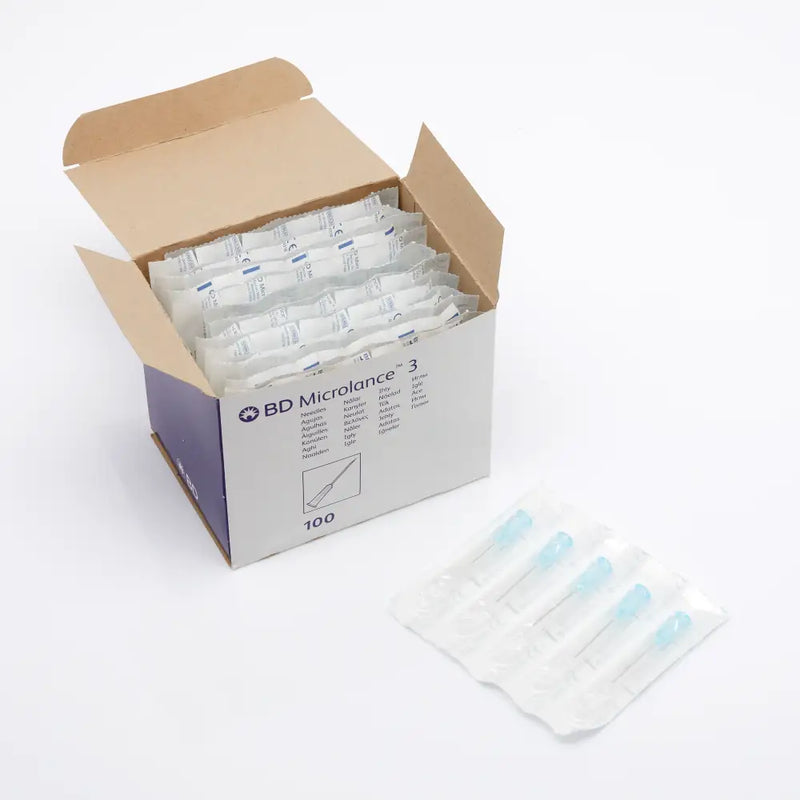 BD Microlance Blue Hypodermic Needles 23g x 1’’ (Box 100)