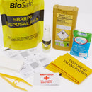 BioSafe One Application Premium Sharps Disposal Pack in Grab Bag