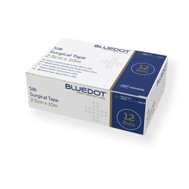 Blue Dot 1.25cm x 10m Plastic Perforated Tape - Box 12