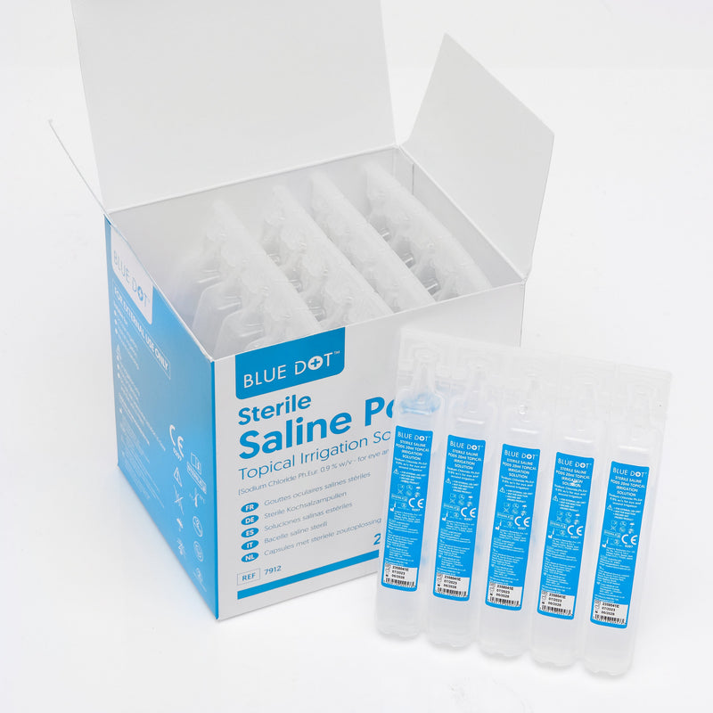Blue Dot 20ml Sterile Eye Wash Pods (Box 25)
